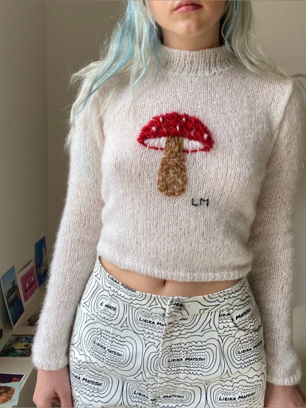 lirika matoshi Mushroom Mohair Sweater Medium (worn once)